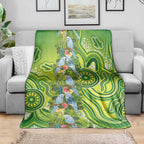 Budgerigar Australia Blanket Aussie Common Parakeet Indigenous Art - Aussie Hoodie
