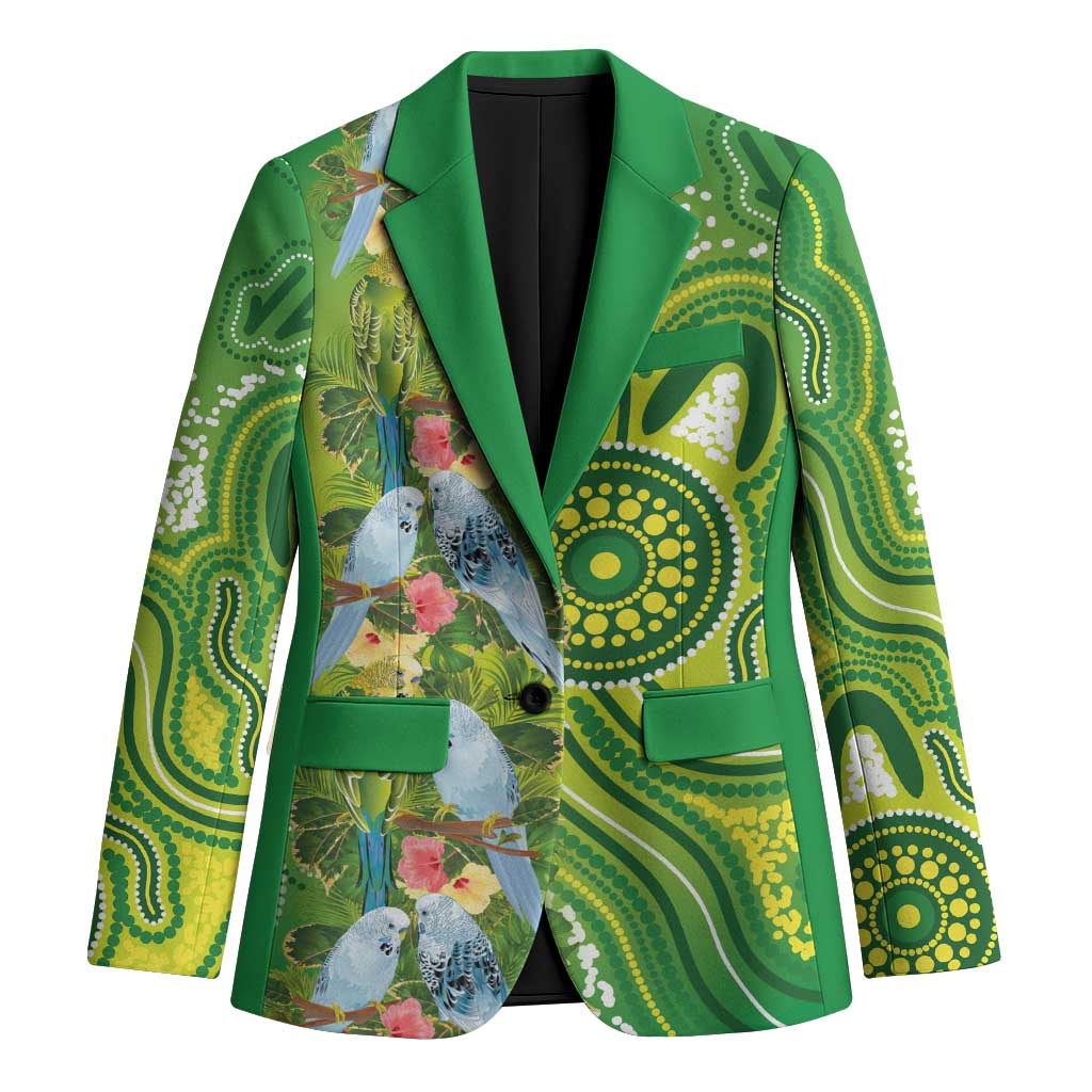 Budgerigar Australia Blazer Aussie Common Parakeet Indigenous Art - Aussie Hoodie