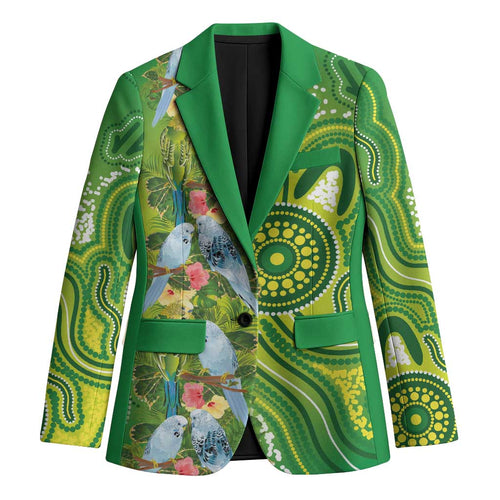 Budgerigar Australia Blazer Aussie Common Parakeet Indigenous Art - Aussie Hoodie