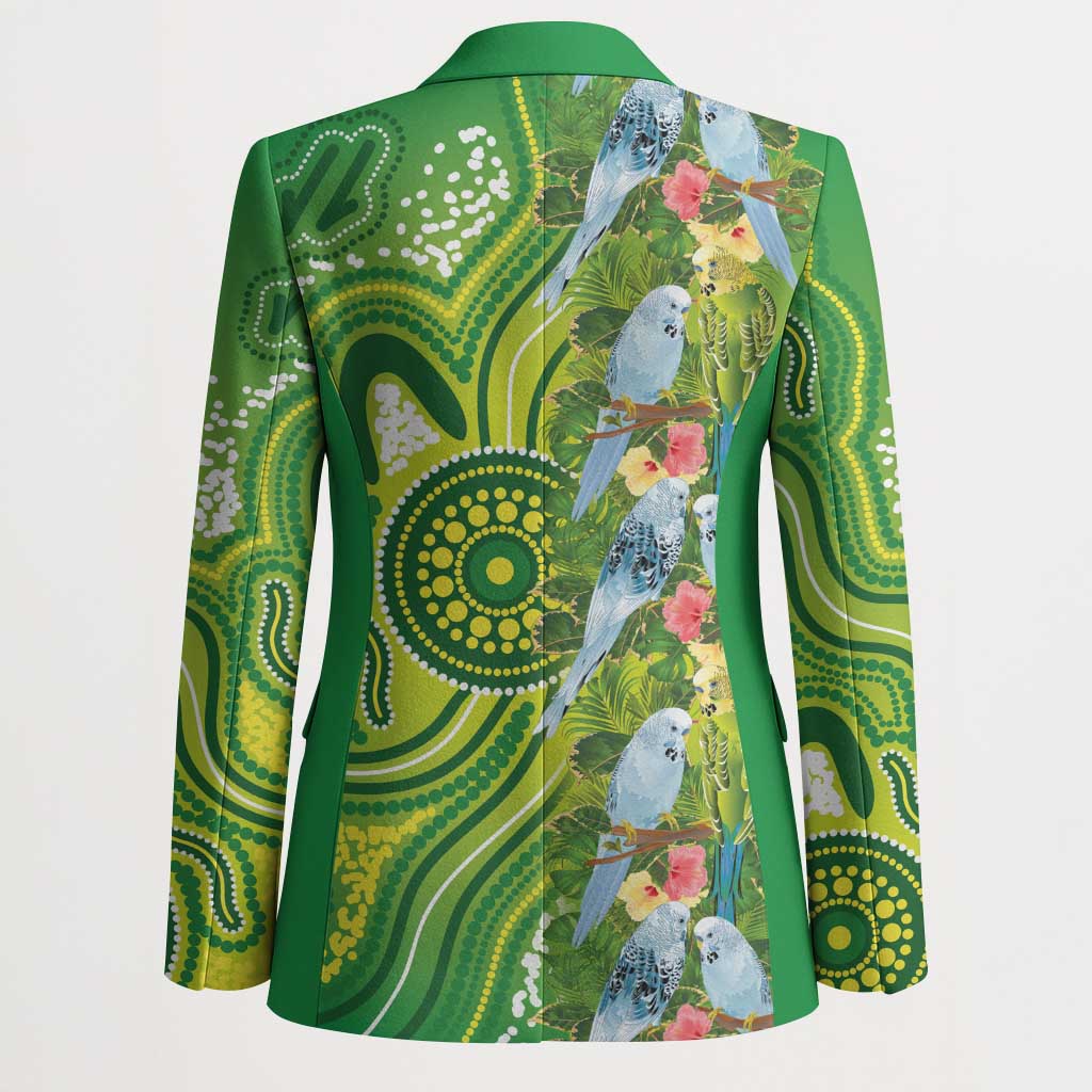 Budgerigar Australia Blazer Aussie Common Parakeet Indigenous Art - Aussie Hoodie