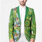 Budgerigar Australia Blazer Aussie Common Parakeet Indigenous Art - Aussie Hoodie