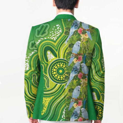 Budgerigar Australia Blazer Aussie Common Parakeet Indigenous Art - Aussie Hoodie