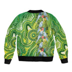 Budgerigar Australia Bomber Jacket Aussie Common Parakeet Indigenous Art - Aussie Hoodie