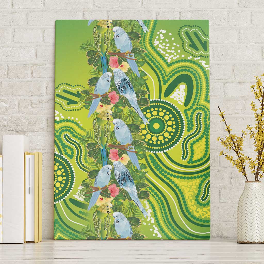 Budgerigar Australia Canvas Wall Art Aussie Common Parakeet Indigenous Art - Aussie Hoodie