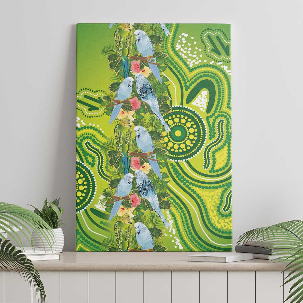 Budgerigar Australia Canvas Wall Art Aussie Common Parakeet Indigenous Art - Aussie Hoodie