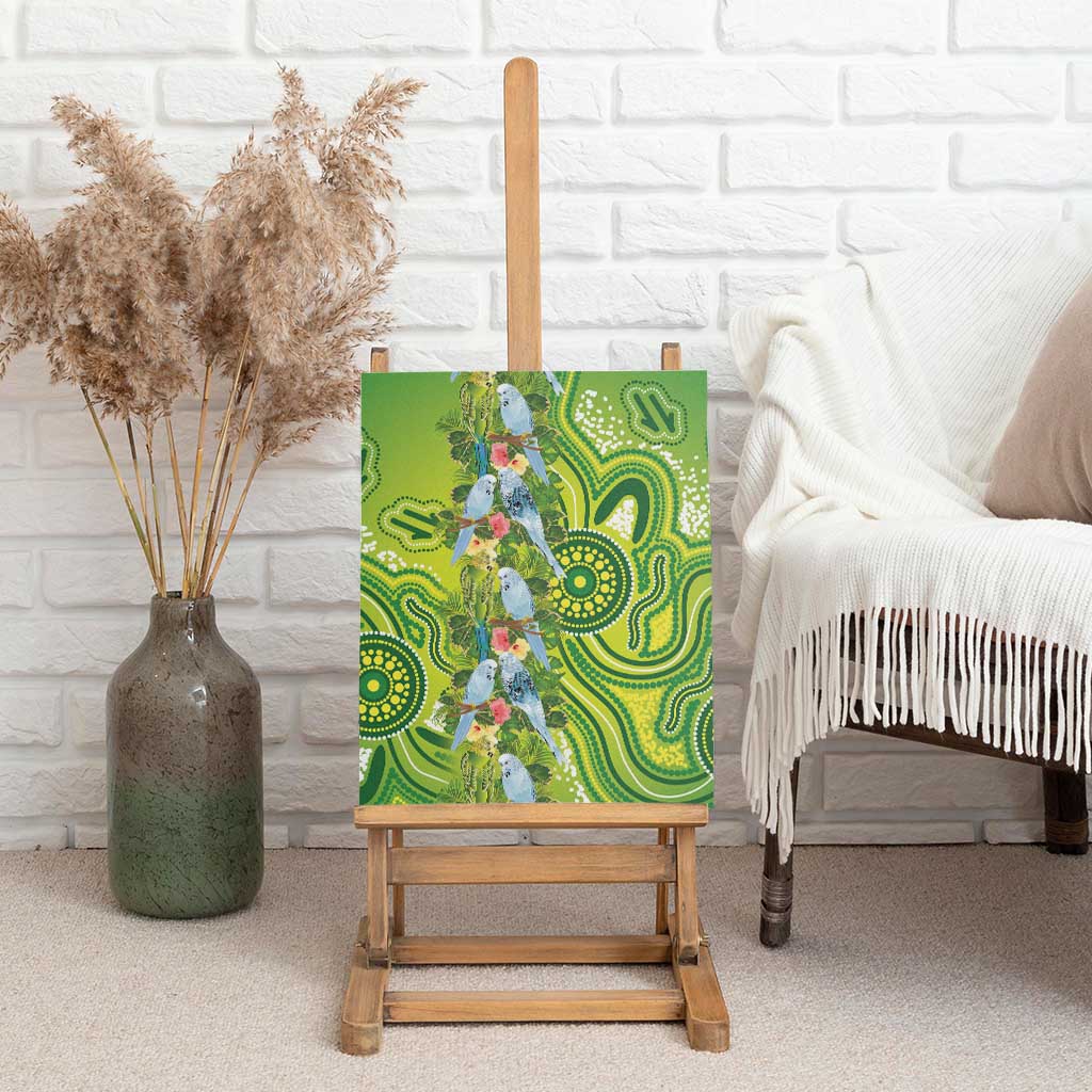 Budgerigar Australia Canvas Wall Art Aussie Common Parakeet Indigenous Art - Aussie Hoodie