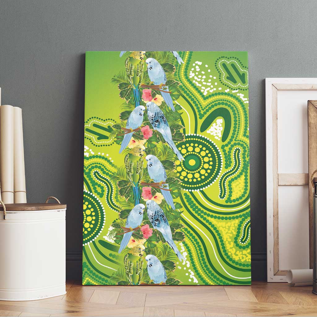 Budgerigar Australia Canvas Wall Art Aussie Common Parakeet Indigenous Art - Aussie Hoodie