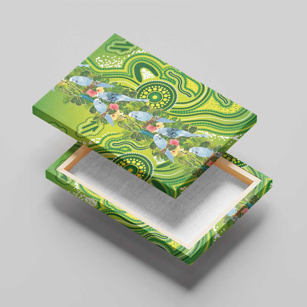 Budgerigar Australia Canvas Wall Art Aussie Common Parakeet Indigenous Art - Aussie Hoodie