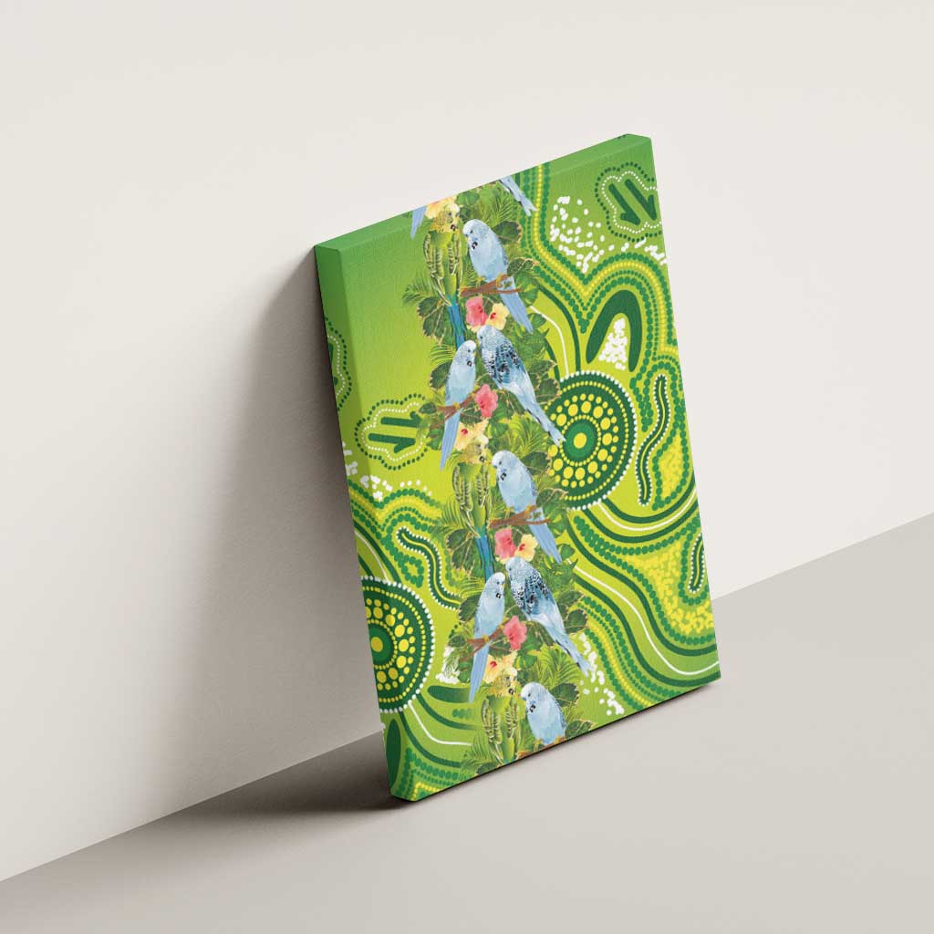 Budgerigar Australia Canvas Wall Art Aussie Common Parakeet Indigenous Art - Aussie Hoodie