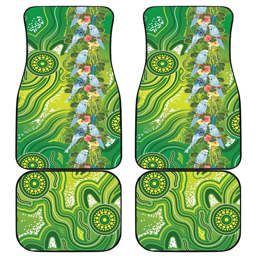 Budgerigar Australia Car Mats Aussie Common Parakeet Indigenous Art - Aussie Hoodie