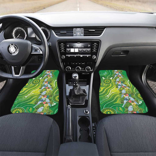 Budgerigar Australia Car Mats Aussie Common Parakeet Indigenous Art - Aussie Hoodie