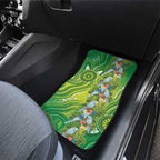 Budgerigar Australia Car Mats Aussie Common Parakeet Indigenous Art - Aussie Hoodie