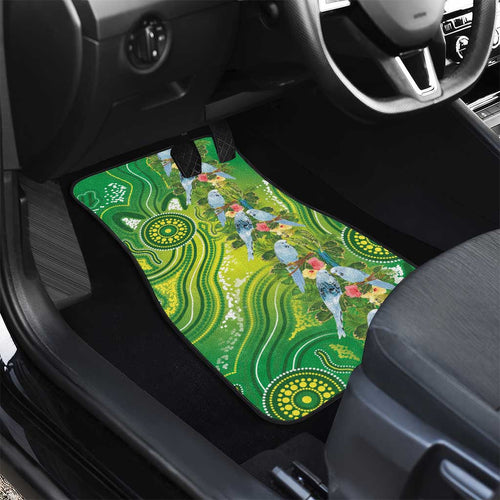 Budgerigar Australia Car Mats Aussie Common Parakeet Indigenous Art - Aussie Hoodie