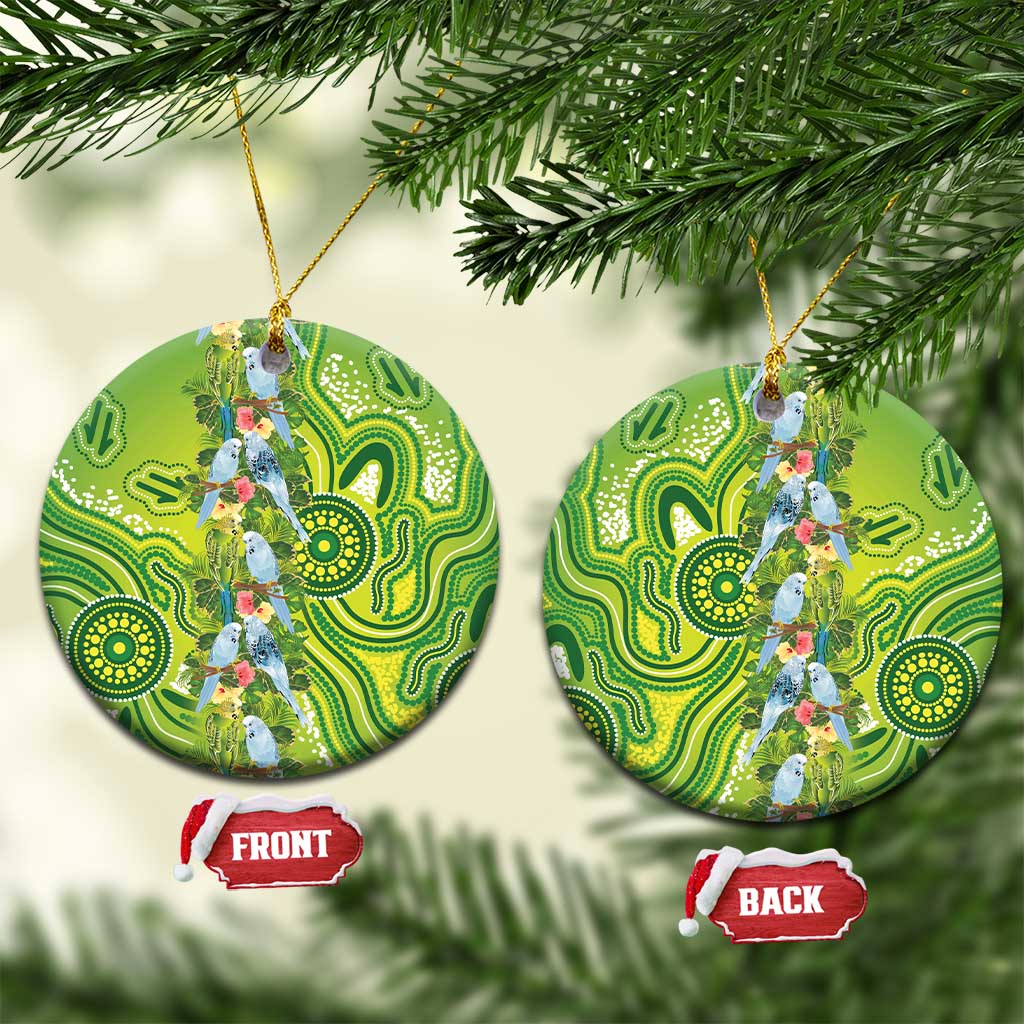 Budgerigar Australia Ceramic Ornament Aussie Common Parakeet Indigenous Art - Aussie Hoodie