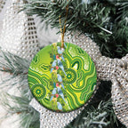 Budgerigar Australia Ceramic Ornament Aussie Common Parakeet Indigenous Art - Aussie Hoodie