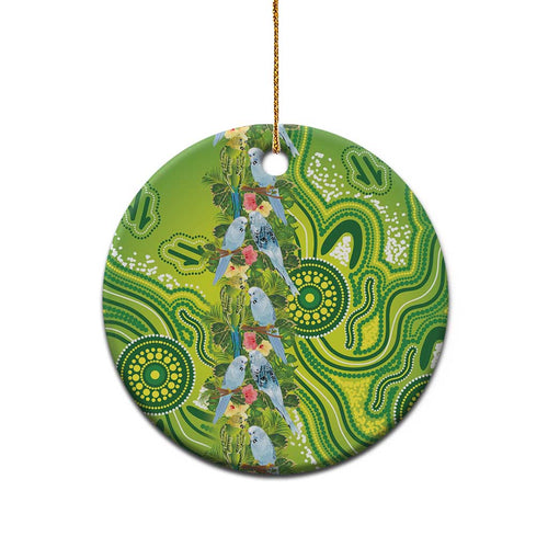 Budgerigar Australia Ceramic Ornament Aussie Common Parakeet Indigenous Art - Aussie Hoodie