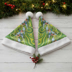 Budgerigar Australia Christmas Santa Hat Aussie Common Parakeet Indigenous Art - Aussie Hoodie