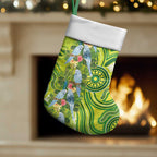 Budgerigar Australia Christmas Stocking Aussie Common Parakeet Indigenous Art - Aussie Hoodie