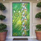 Budgerigar Australia Door Cover Aussie Common Parakeet Indigenous Art - Aussie Hoodie