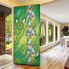 Budgerigar Australia Door Cover Aussie Common Parakeet Indigenous Art - Aussie Hoodie