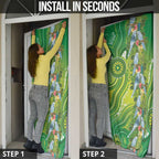Budgerigar Australia Door Cover Aussie Common Parakeet Indigenous Art - Aussie Hoodie