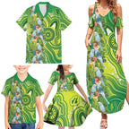 Budgerigar Australia Family Matching Summer Maxi Dress and Hawaiian Shirt Aussie Common Parakeet Indigenous Art - Aussie Hoodie