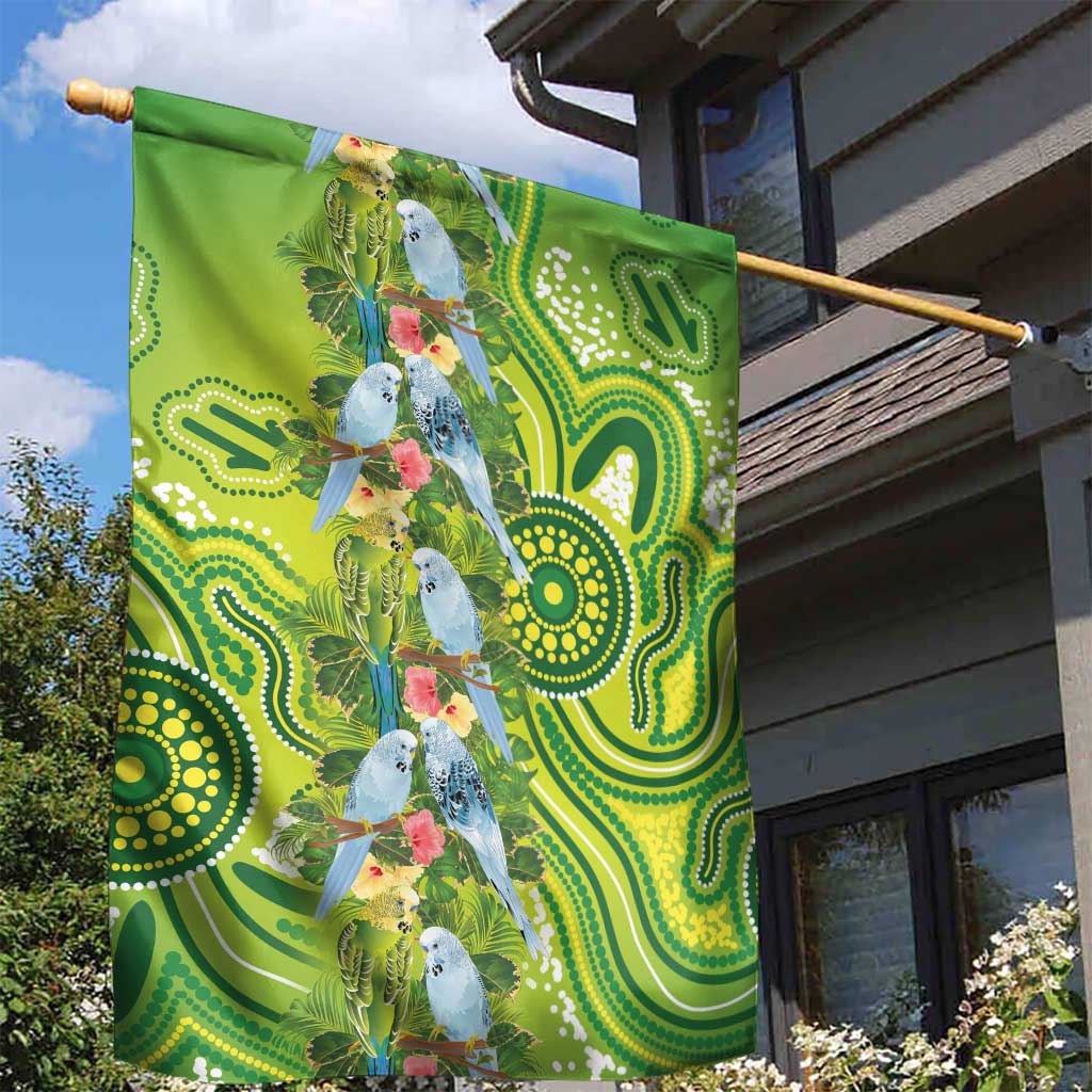 Budgerigar Australia Garden Flag Aussie Common Parakeet Indigenous Art - Aussie Hoodie