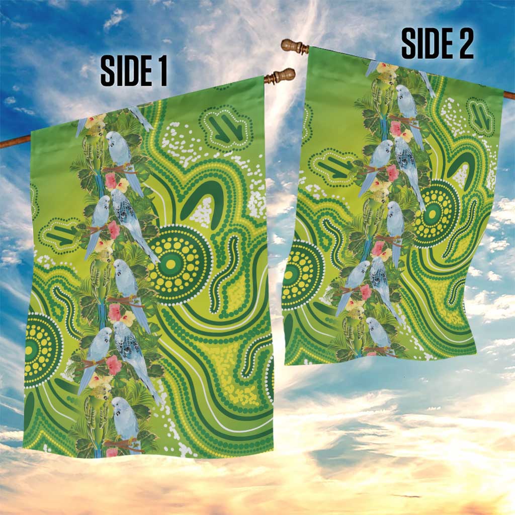 Budgerigar Australia Garden Flag Aussie Common Parakeet Indigenous Art - Aussie Hoodie