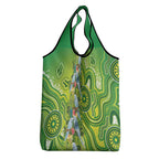 Budgerigar Australia Grocery Bag Aussie Common Parakeet Indigenous Art - Aussie Hoodie