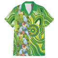 Budgerigar Australia Hawaiian Shirt Aussie Common Parakeet Indigenous Art - Aussie Hoodie