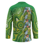 Budgerigar Australia Hockey Jersey Aussie Common Parakeet Indigenous Art - Aussie Hoodie
