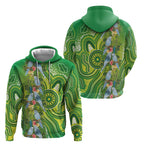 Budgerigar Australia Hoodie Aussie Common Parakeet Indigenous Art - Aussie Hoodie