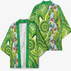 Budgerigar Australia Kimono Aussie Common Parakeet Indigenous Art - Aussie Hoodie