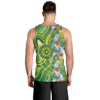 Budgerigar Australia Men Tank Top Aussie Common Parakeet Indigenous Art - Aussie Hoodie