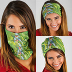 Budgerigar Australia Neck Gaiter Aussie Common Parakeet Indigenous Art - Aussie Hoodie