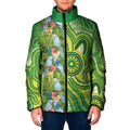Budgerigar Australia Padded Jacket Aussie Common Parakeet Indigenous Art - Aussie Hoodie