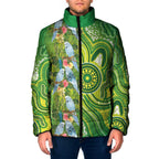 Budgerigar Australia Padded Jacket Aussie Common Parakeet Indigenous Art - Aussie Hoodie
