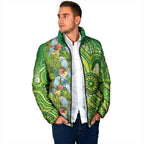 Budgerigar Australia Padded Jacket Aussie Common Parakeet Indigenous Art - Aussie Hoodie