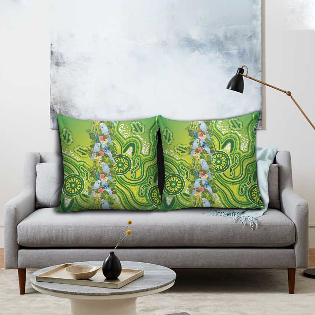 Budgerigar Australia Pillow Cover Aussie Common Parakeet Indigenous Art - Aussie Hoodie