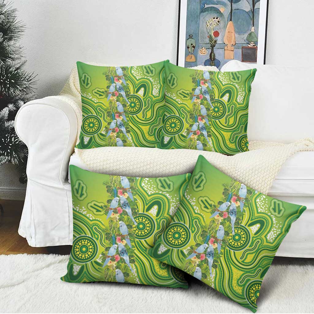 Budgerigar Australia Pillow Cover Aussie Common Parakeet Indigenous Art - Aussie Hoodie