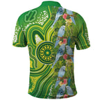 Budgerigar Australia Polo Shirt Aussie Common Parakeet Indigenous Art - Aussie Hoodie