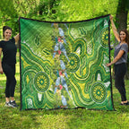 Budgerigar Australia Quilt Aussie Common Parakeet Indigenous Art - Aussie Hoodie
