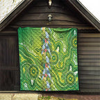 Budgerigar Australia Quilt Aussie Common Parakeet Indigenous Art - Aussie Hoodie