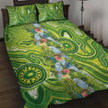 Budgerigar Australia Quilt Bed Set Aussie Common Parakeet Indigenous Art - Aussie Hoodie