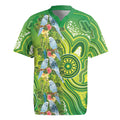 Budgerigar Australia Rugby Jersey Aussie Common Parakeet Indigenous Art - Aussie Hoodie