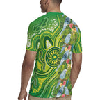 Budgerigar Australia Rugby Jersey Aussie Common Parakeet Indigenous Art - Aussie Hoodie