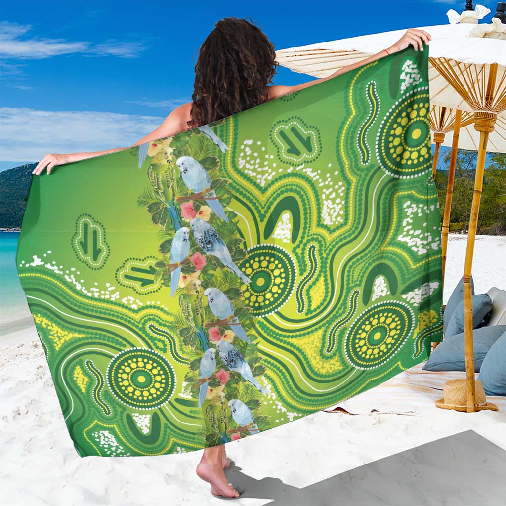Budgerigar Australia Sarong Aussie Common Parakeet Indigenous Art - Aussie Hoodie