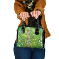 Budgerigar Australia Shoulder Handbag Aussie Common Parakeet Indigenous Art - Aussie Hoodie