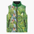 Budgerigar Australia Sleeveless Puffer Jacket Aussie Common Parakeet Indigenous Art - Aussie Hoodie
