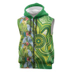 Budgerigar Australia Sleeveless Zip Hoodie Aussie Common Parakeet Indigenous Art LT14